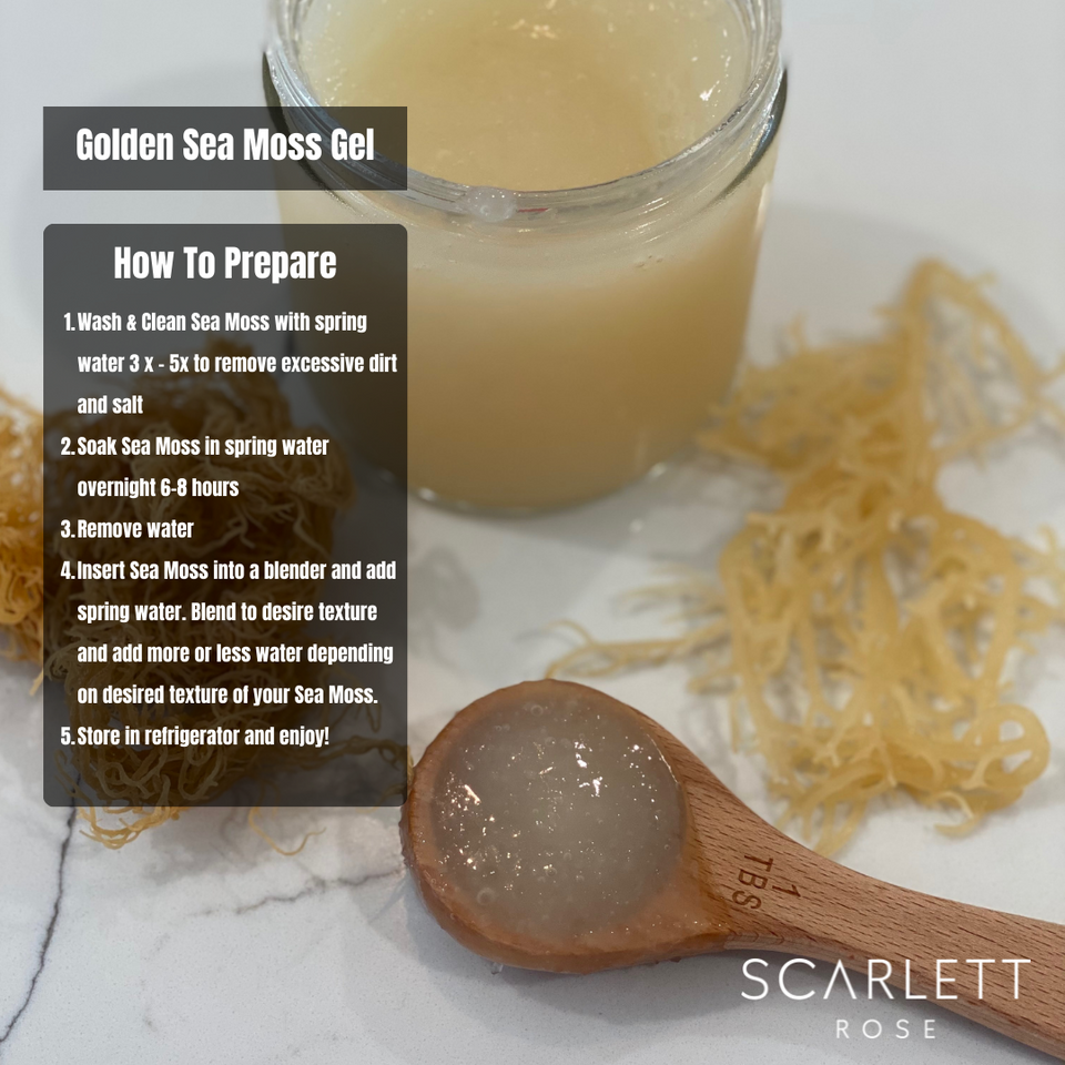 Organic Gold Sea Moss Gel 16oz.