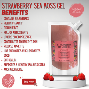 Organic Strawberry Sea Moss Gel