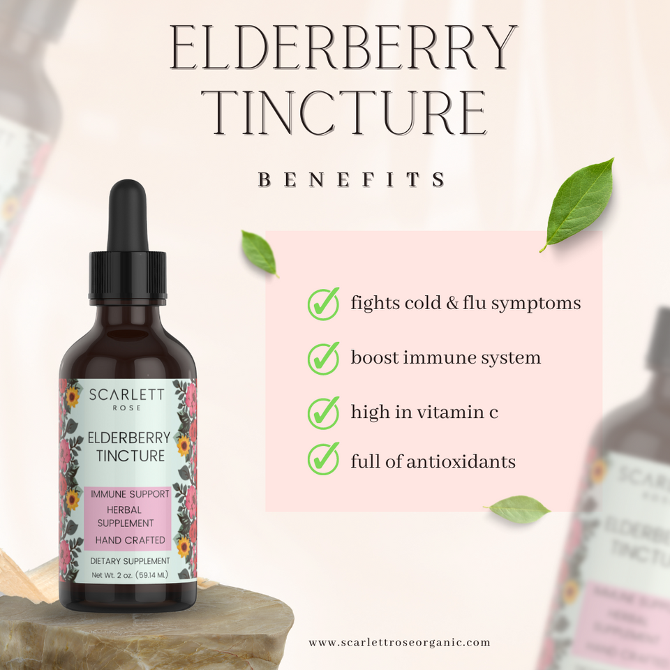 Organic Elderberry Tincture Alcoh*l Based (SOLD OUT)